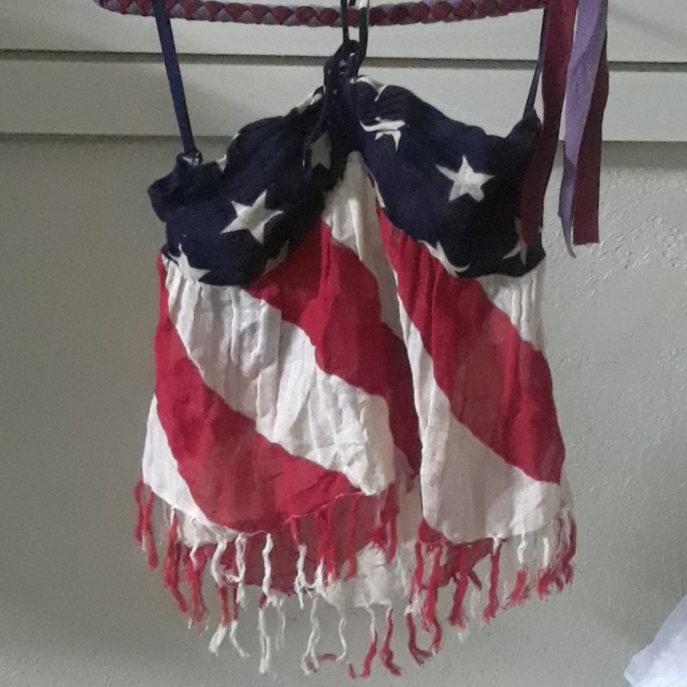 Ralph Lauren Denim & Supply American Flag Crop Top